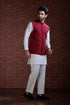 MAR00N-WAIST COAT-(BWR-505)